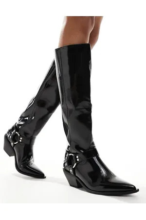 SEQWL Knee high western boot in