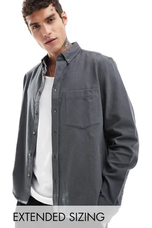 ASOS Relaxed boxy fit brushed oxford shirt in