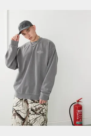 Basic Pleasure Mode Blaine oversized sweater in washed charcoal