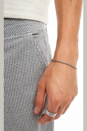 ASOS Waterproof stainless steel rope chain bracelet in tone