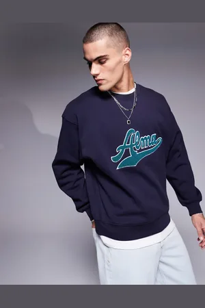 Alma de Ace Crewneck sweatshirt with appliqué chest logo in