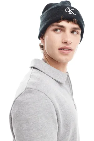 Calvin Klein Monologo embroidered beanie in