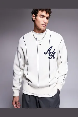 Alma de Ace Logo knit stripe jumper in