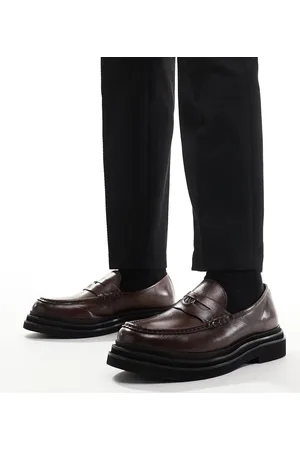 WALK LONDON Brooklyn Penny loafer in leather