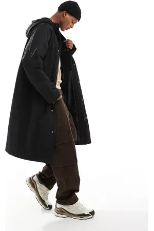 ASOS Wadded longline parka jacket in