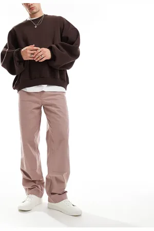 ASOS Baggy fit chino trouser with carpenter detail in