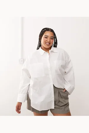 COLLUSION Plus poplin oversized shirt in