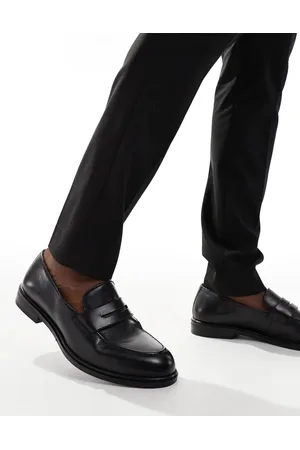 WALK LONDON Putney saddle loafer in leather