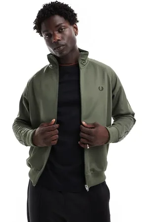 Fred Perry Co-ord taped track jacket in with contrast trim