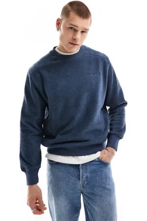 Paul Smith Crew neck fleece sweatshirt with logo in