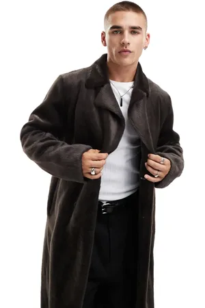 ASOS Faux fur overcoat in