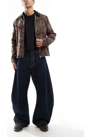 Weekday Solera wide balloon leg jeans in rinse wash
