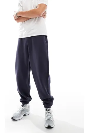 ASOS Premium heavyweight oversized joggers 400gsm in navy