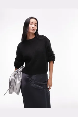 Topshop Knitted fluffy relaxed ultimate jumper in