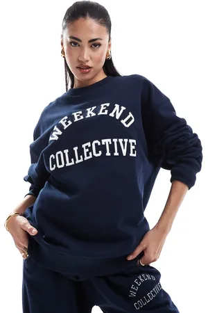 ASOS Weekend Collective co-ord oversized sweatshirt with logo in