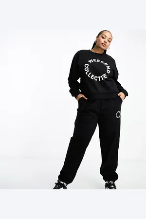 ASOS Weekend Collective Curve co-ord oversized jogger with logo in
