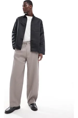 ASOS Relaxed shirt with zip in satin