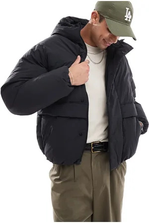 JACK & JONES Hooded padded coat with pockets in