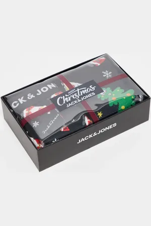 JACK & JONES Christmas trunk and socks gift box in