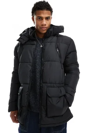 French Connection French Connection puffer jacket with hood and pockets in
