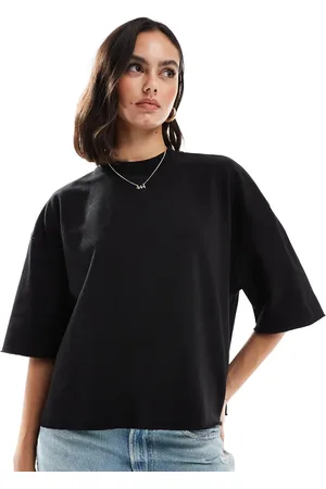 ASOS Short sleeve sweatshirt with raw hem in