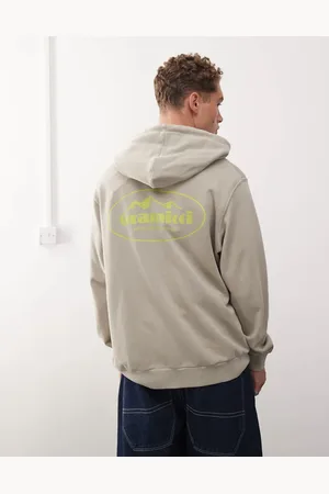 Gramicci Mountaineering graphic hoodie in pigment oat