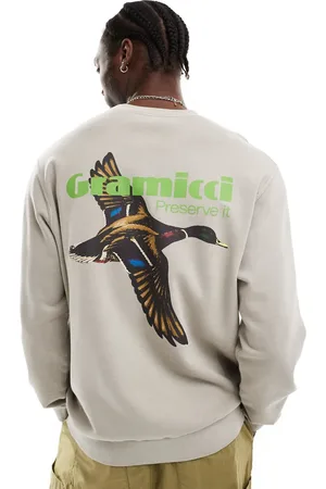 Gramicci Preserve it graphic sweatshirt in pigment oat