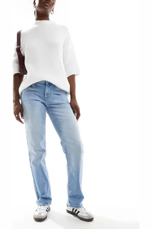 ONLY Lopez low rise straight fit jeans in light wash