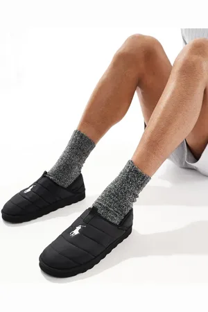 Ralph Lauren Everett slipper with icon logo in