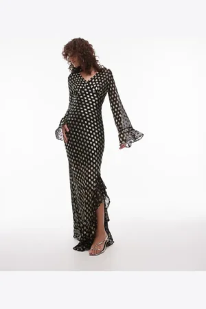 Never Fully Dressed Sparkle ruffle midaxi dress in