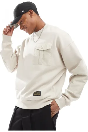 Champion Rochester Utility crew neck sweatshirt in stone