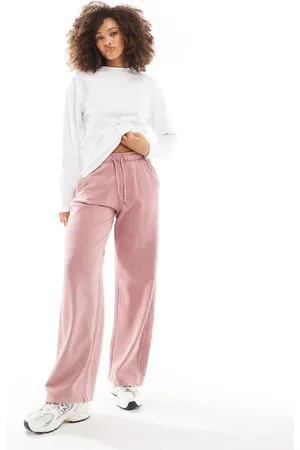 Pull&Bear Wide leg jogger in washed