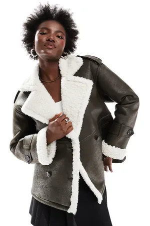 4th & Reckless Faux shearling jacket in