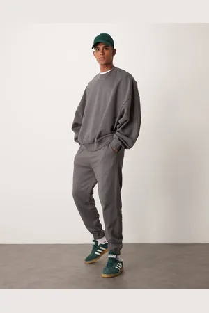 ASOS Essential tapered joggers in charcoal