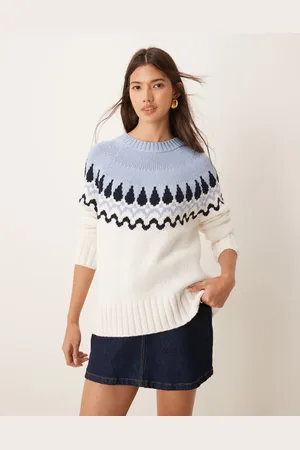 Barbour Kingsford Knitted Jumper in ecru