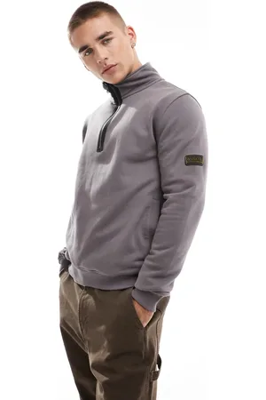 Barbour Outline funnel neck sweat in plum