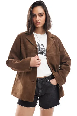 ASOS Real suede 70s jacket in