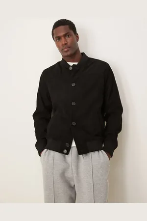 SELECTED Suede bomber jacket in