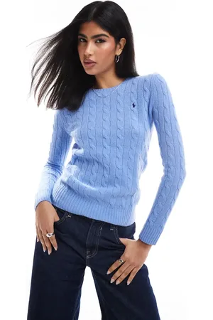 Ralph Lauren Julianna wool cable knit jumper in light