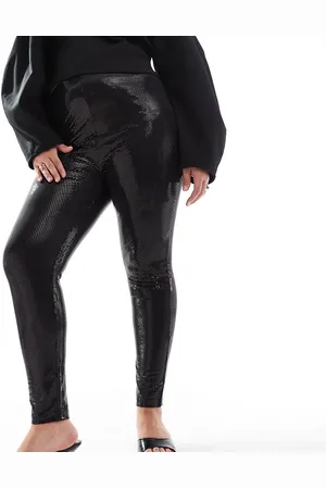 Yours Disco sequin leggings in