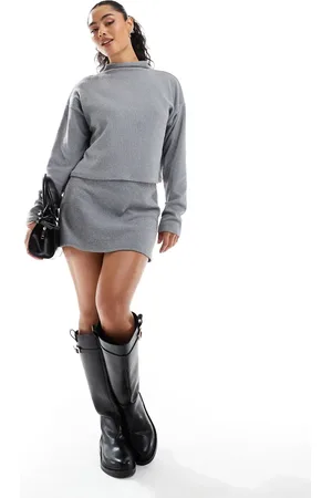Miss Selfridge Rib mini skort in
