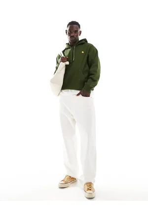 Carhartt American script hoodie in khaki