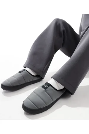 JACK & JONES Padded mule slipper in light