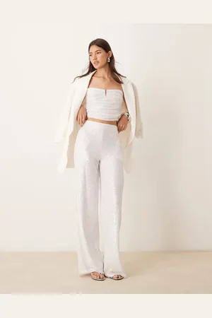 ASOS Co-ord sequin wide leg trousers in