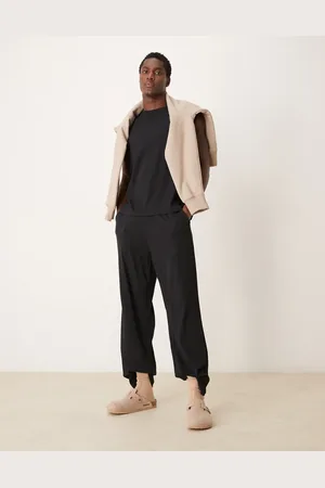 ASOS Capsule collection oversized tank and pant lounge set in black