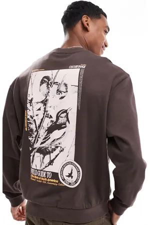 ASOS Oversized sweatshirt with photographic back bird print in