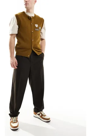 New Look Pleated smart trouser in dark