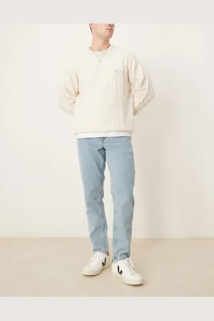 ASOS Tapered fit jeans in mid wash