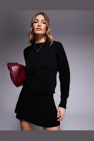 Missyempire Knitted high neck jumper co-ord in