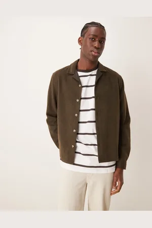 ASOS Brushed wool mix overshirt in